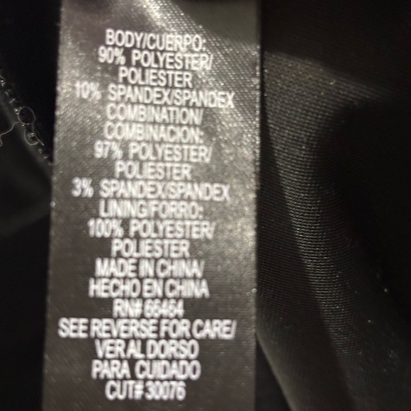 Sandra Darren Black Long Sleeve Velvet Dress Satin Trim Ruched Waist Womens 10 - Picture 10 of 11